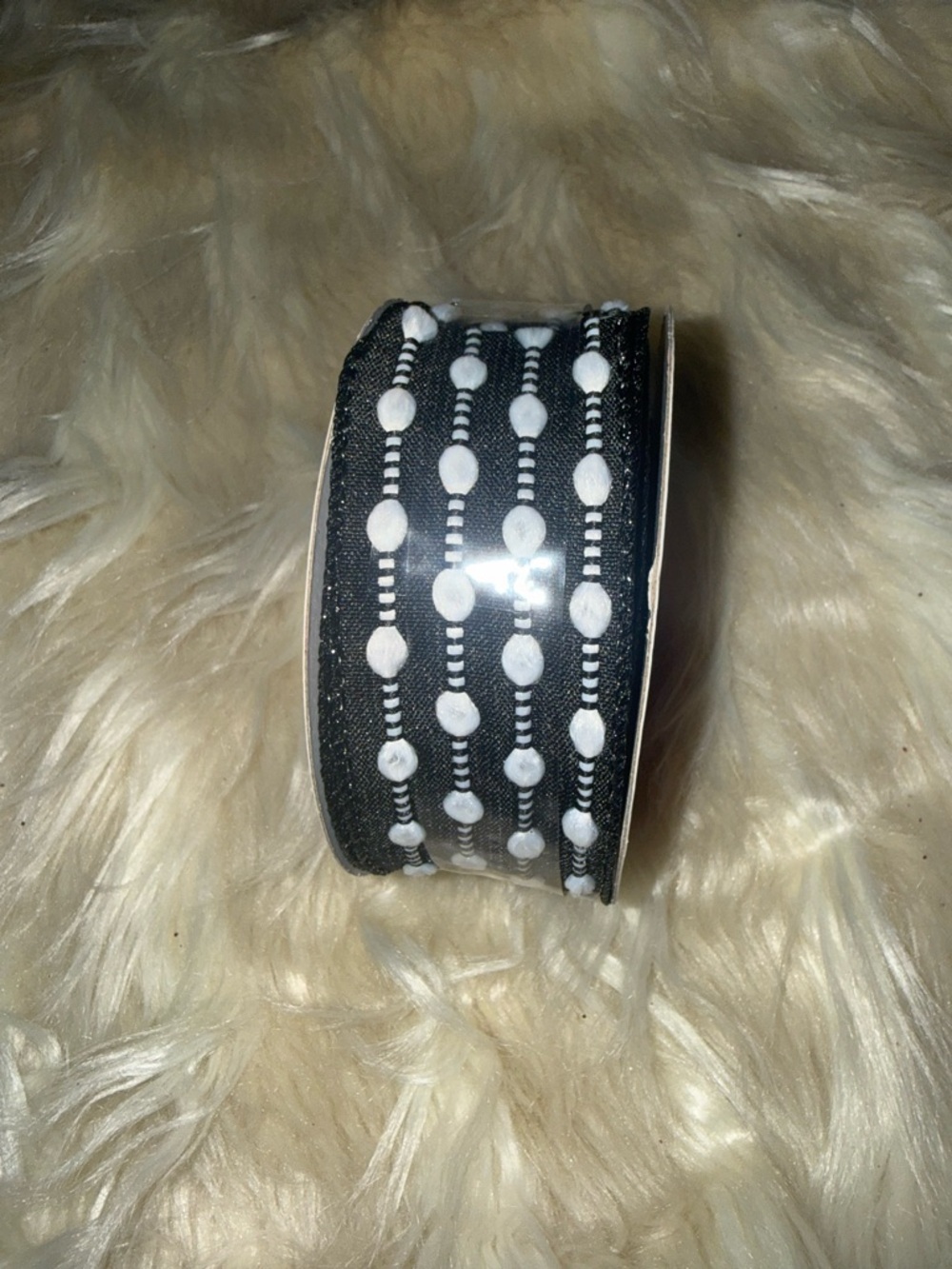 Classic Black and White Accent Ribbon